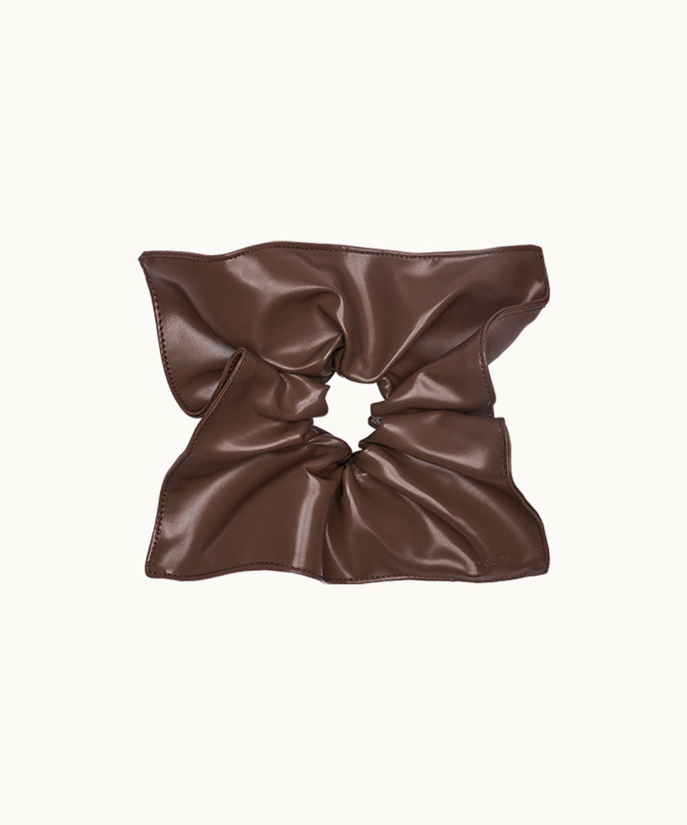 Leather Hair Scrunchie